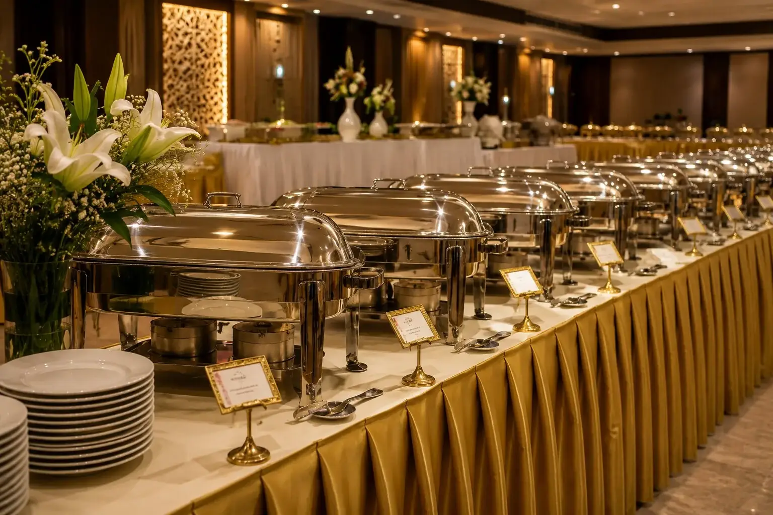 Master Chef Preparing Gourmet Catering Food
